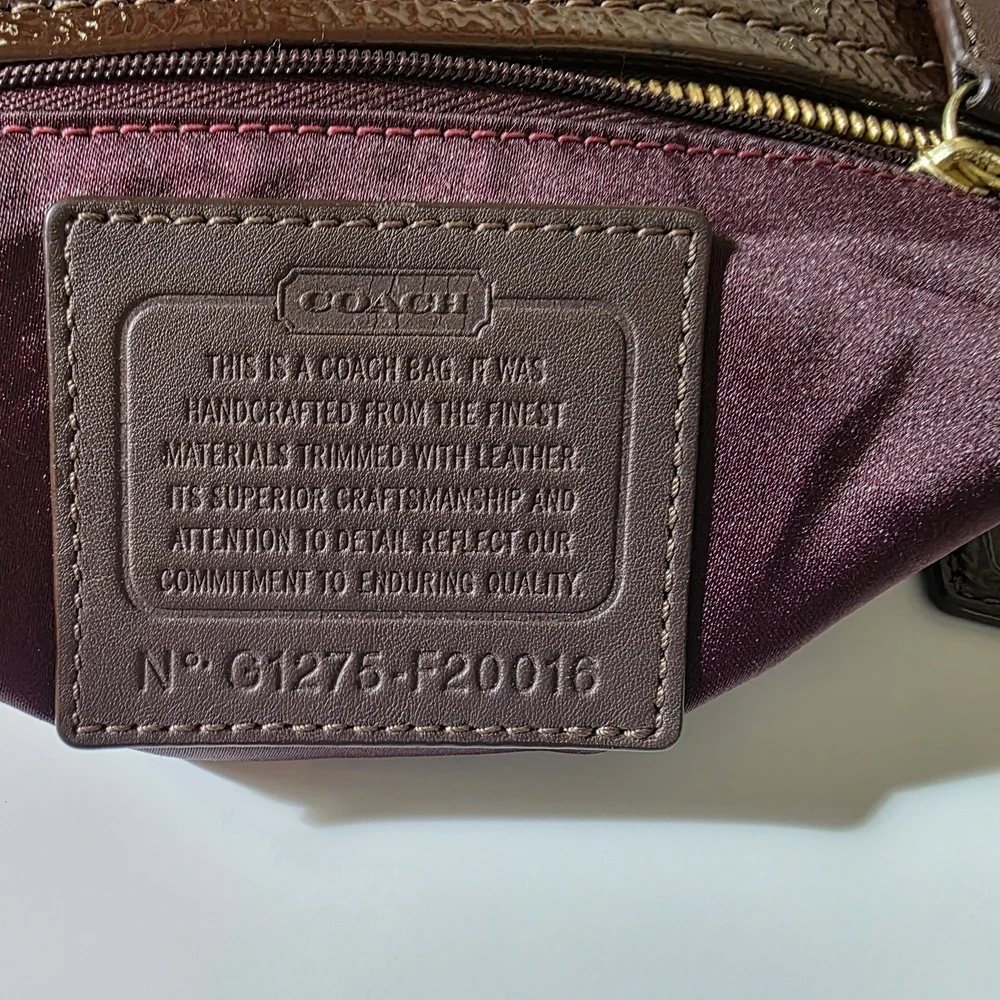 Coach Ashley Scarf Print Hippie Shoulder/Crossbody - Multicolor Logo Sateen - Picture 13 of 13